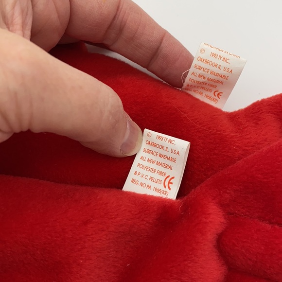 TY BEANIE BABIES COLLECTION PINCHERS Red Lobster set of 2 w tags 1993 style 4026 - Picture 8 of 15